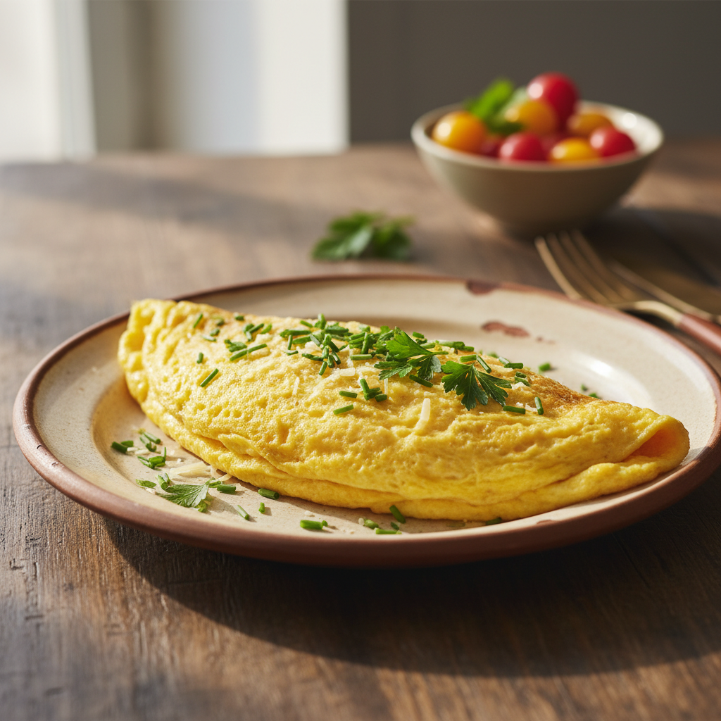 Tobulas omletas namuose: šefų paslaptys ir receptas